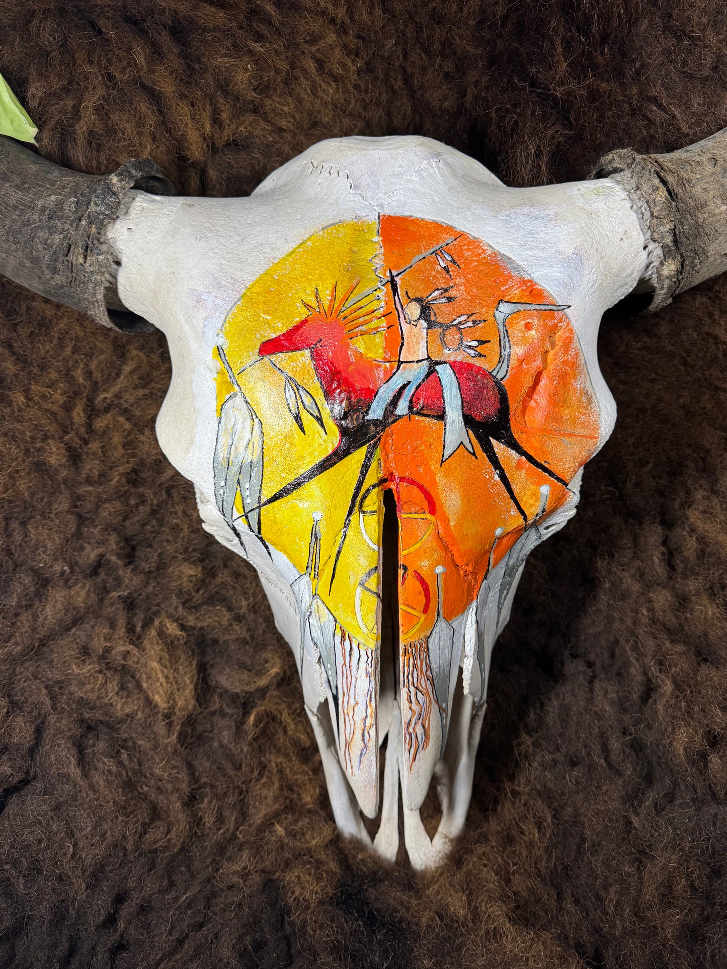 Buffalo Skull Native American art